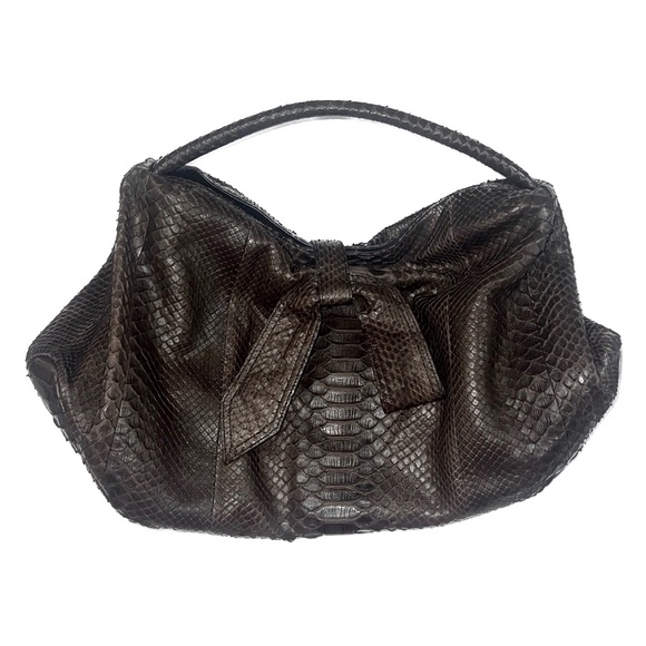 BYRON New York Genuine Python Large Hobo Bag - Picture 2 of 5